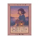 You Deserve Peace Too – Soft Anime Wall Art for Self-Compassion & Healing | Hikari Mood Poster (Unframed)
